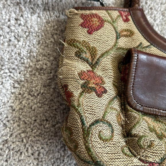 Fossil Tapestry Floral Patterned Brown and Tan Handbag - Picture 4 of 8